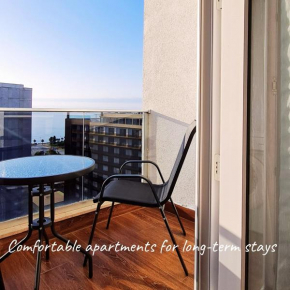 Cozy Sea View Studio#3 Queen Bed Free Wi-Fi Washer Balcony
